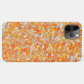 Niedlich orangefarbenes, wirbelfarbenes Design Case-Mate iPhone Hülle (Rückseite (Horizontal))