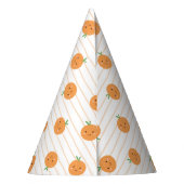 Niedlich Orangen Print - Party Hat Partyhütchen (Rückseite)