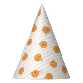 Niedlich Orangen Print - Party Hat Partyhütchen (Links)
