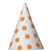 Niedlich Orangen Print - Party Hat Partyhütchen (Rechts)