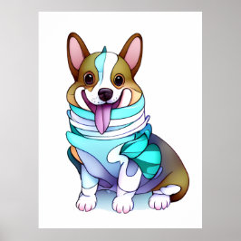 Niedlich Orangenkorgi für eine positive Stimmung Poster