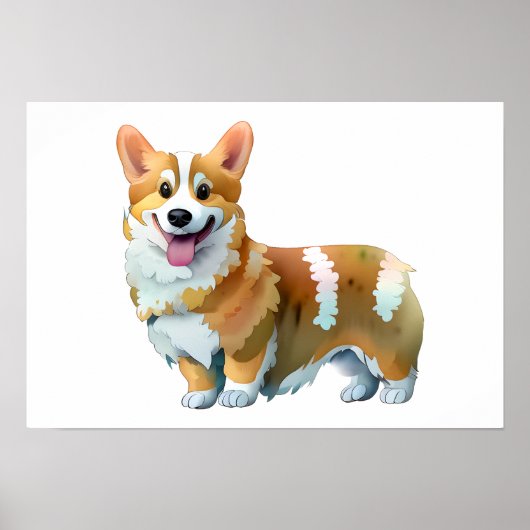 Niedlich Orangenkorgi für eine positive Stimmung Poster (Vorne)