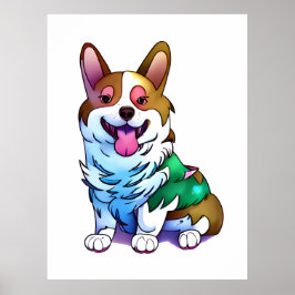 Niedlich Orangenkorgi für eine positive Stimmung Poster