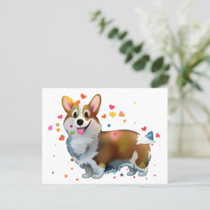 Niedlich Orangenkorgi für eine positive Stimmung Postkarte