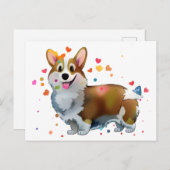 Niedlich Orangenkorgi für eine positive Stimmung Postkarte (Vorne/Hinten)