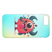 Niedlich Orangenmonster-Cartoon-67423 Case-Mate iPhone Hülle (Rückseite (Horizontal))