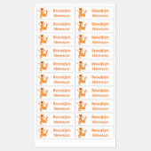 Niedlich-Orangentanzzeitschrift personalisiert Etiketten (Blatt)