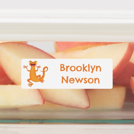 Niedlich-Orangentanzzeitschrift personalisiert Etiketten (Befestigt)