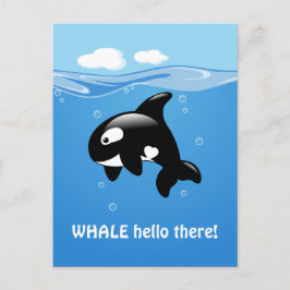 Niedlich Orca WHALE (Nun, hallo dort Postkarte