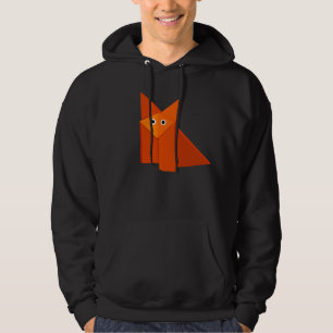 Niedlich Origami Fox Geometric Kawaii Hoodie