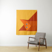 Niedlich Origami Fox Kawaii Papercraft Tier Wandteppich (Beispiel)