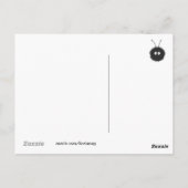 Niedlich Origami Fox Postkarte (Rückseite)