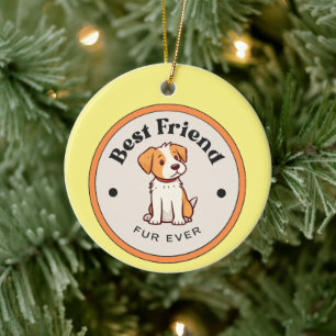 NIEDLICH! Ornament - Bester Freund Fur je - Welpe