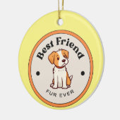NIEDLICH! Ornament - Bester Freund Fur je - Welpe (Links)