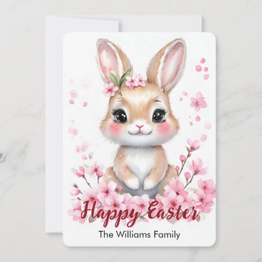 Niedlich Osterblüte Feiertagskarte (Vorderseite)