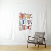 Niedlich Ostereier Bunny Oars Happy Ostertag ICU Wandteppich (Beispiel (Horizontal))