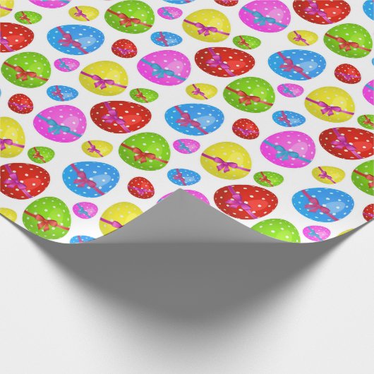 Niedlich Ostereier Muster Party Packung Geschenkpapier (Ecke)