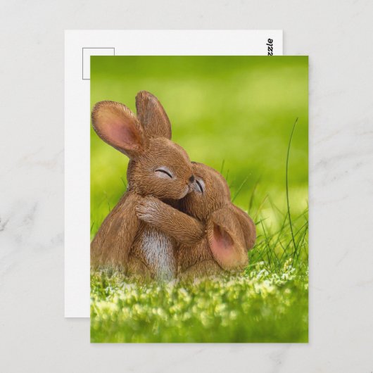 Niedlich Osterfeiern Frühlingserbse Postkarte (Vorne/Hinten)