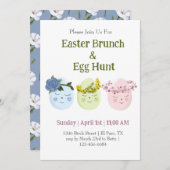 Niedlich Osterfeiertag Einladung zur Eizelljagd (Vorne/Hinten)