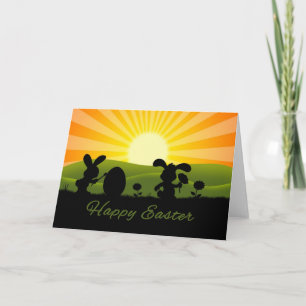 Niedlich Ostergebälk Feiertagskarte