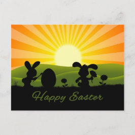 Niedlich Ostergebälk Feiertagspostkarte