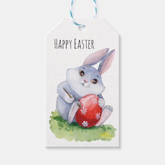 Niedlich Ostergebälk Geschenkanhänger (Vorderseite)