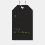 Niedlich Ostergebälk Geschenkanhänger (Rückseite)