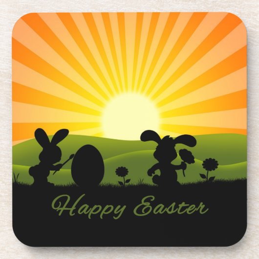 Niedlich Ostergebälk Getränkeuntersetzer (Vorderseite)