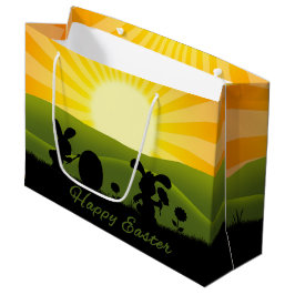 Niedlich Ostergebälk Große Geschenktüte