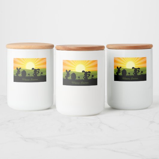 Niedlich Ostergebälk Lebensmitteletikett (Flaschen)