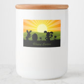 Niedlich Ostergebälk Lebensmitteletikett (Vorderseite)