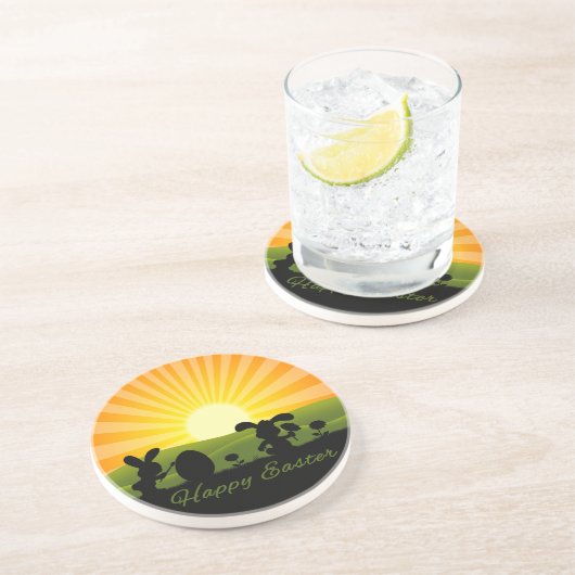 Niedlich Ostergebälk Sandstein Untersetzer (Seite)