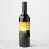 Niedlich Ostergebälk Weinetikett (Vorderseite)