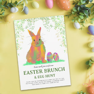 Niedlich Ostergeblasene Eizelljagd und Brunch Einladung