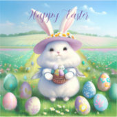 Niedlich Osterhase 01 Aufkleber (Vorderseite)