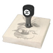 Niedlich Osterhase 01 Gummistempel (Stempel)