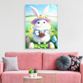 Niedlich Osterhase 01 Leinwanddruck (Insitu (Wohnzimmer))
