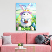 Niedlich Osterhase 01 Leinwanddruck (Insitu (Wohnzimmer))