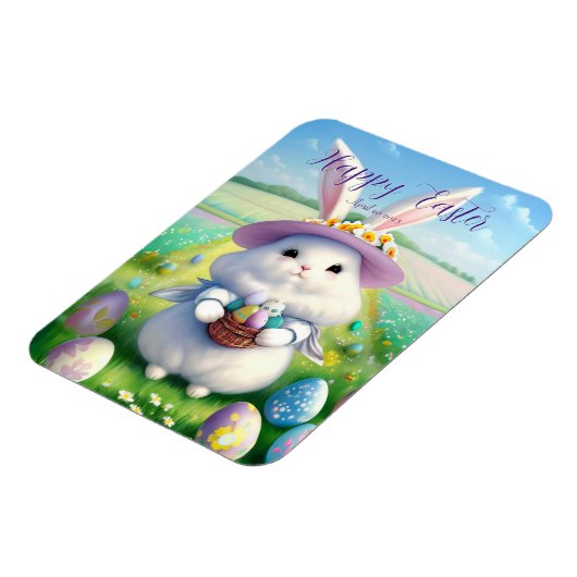 Niedlich Osterhase 01 Magnet (Linke Seite)