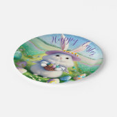 Niedlich Osterhase 01 Pappteller (Schrägansicht)