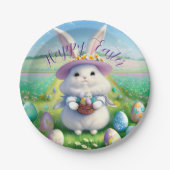 Niedlich Osterhase 01 Pappteller (Vorderseite)