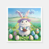 Niedlich Osterhase 01 Serviette (Vorderseite)