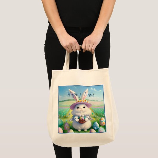 Niedlich Osterhase 01 Tragetasche (Vorderseite (Produkt))