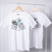 Niedlich Osterhase auf dem Bike T-Shirt