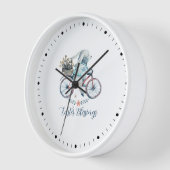 Niedlich Osterhase auf dem Bike Uhr (Winkel)