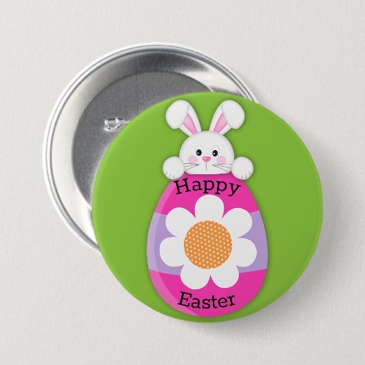 Niedlich Osterhase Button (Vorne & Hinten)