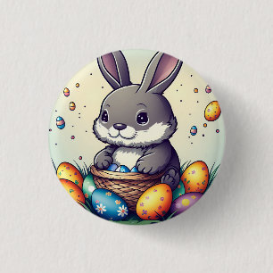 Niedlich Osterhase Button