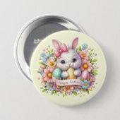 Niedlich Osterhase Button (Vorne & Hinten)