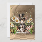 Niedlich Osterhase. Einladung (Vorderseite)