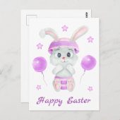 Niedlich Osterhase für positive Stimmung Postkarte (Vorne/Hinten)